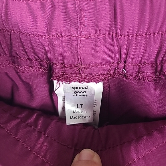 Wonder Wink Men's Jogger Scrub Pants Wine Sz L Tall - Picture 5 of 7